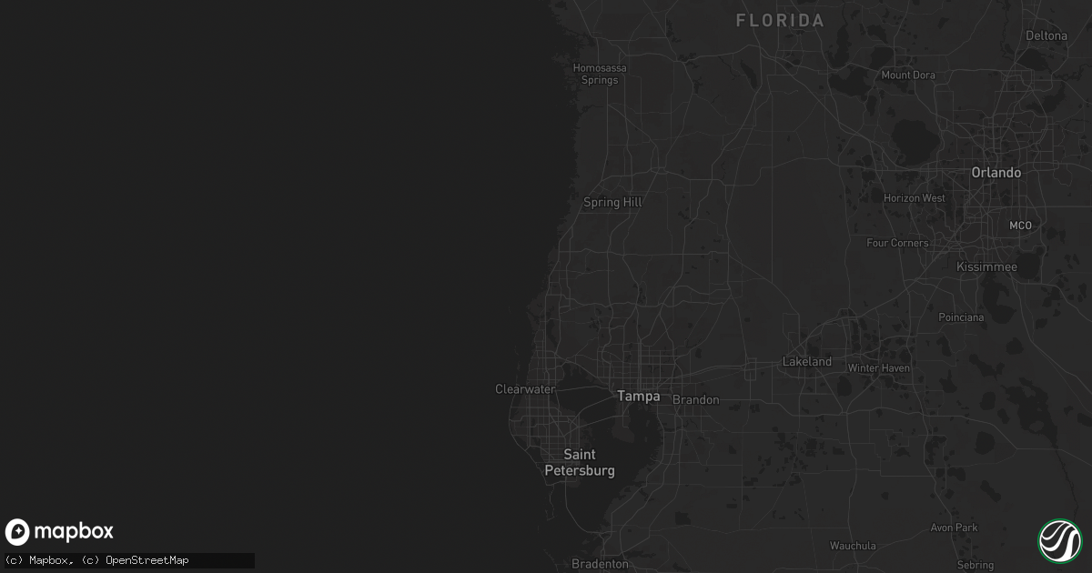Hail map in New Port Richey, FL on March 27, 2024