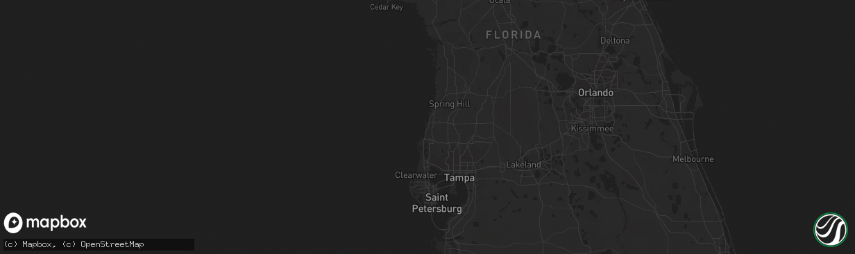 Hail map in Port Richey, FL on March 27, 2024