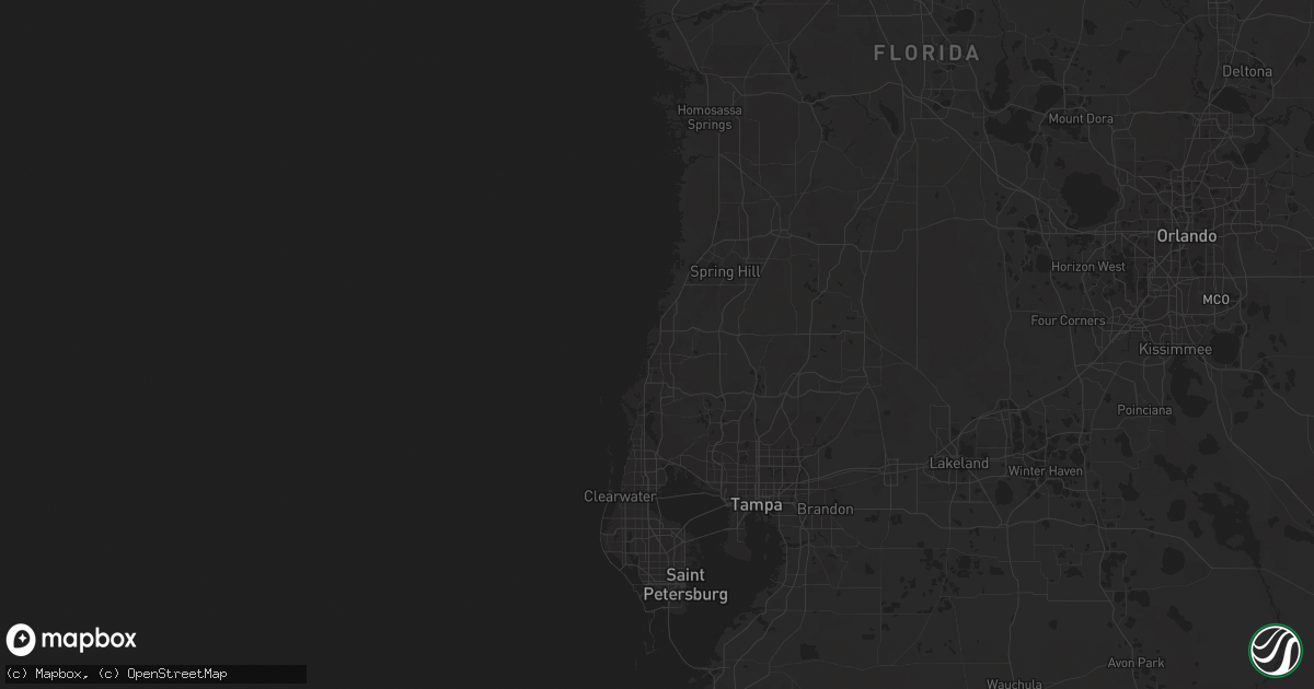 Hail map in Port Richey, FL on March 27, 2024