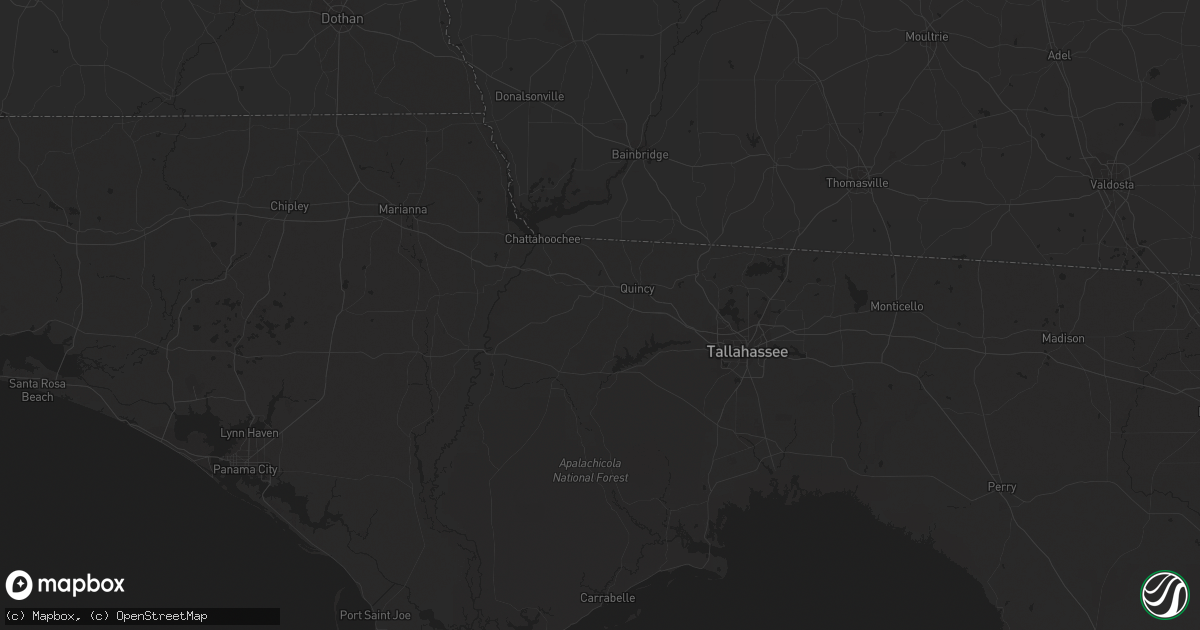 Hail map in Quincy, FL on March 27, 2024