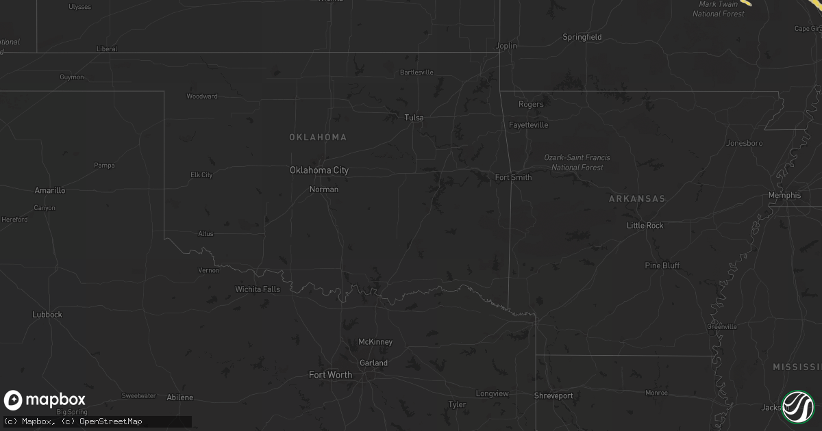Hail map on March 28, 2012