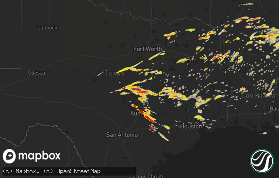 Hail map preview on 03-28-2014