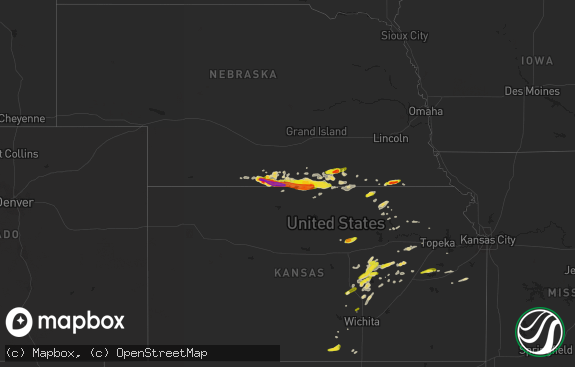 Hail map preview on 03-28-2019