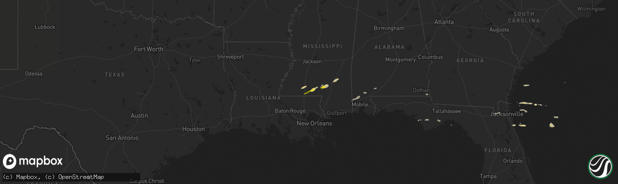 Hail map on March 28, 2023