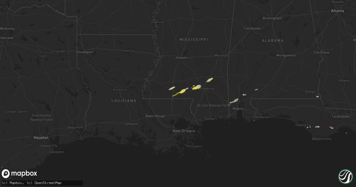 Hail map on March 28, 2023