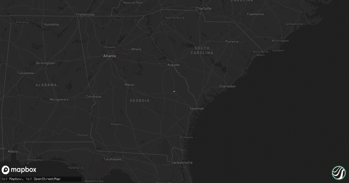 Hail map on March 28, 2024
