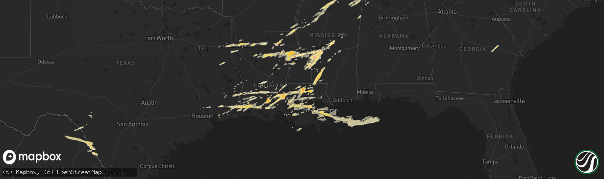 Hail map in Tennessee on March 29, 2011