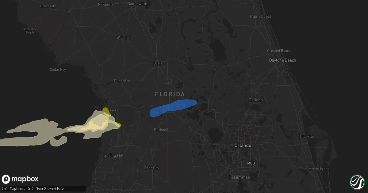 Hail map in Lady Lake, FL on March 29, 2014