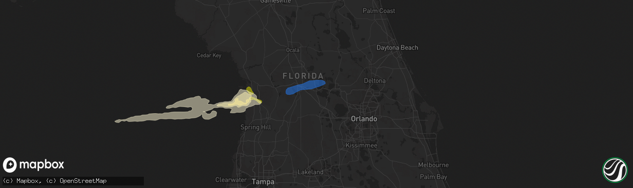 Hail map in Leesburg, FL on March 29, 2014