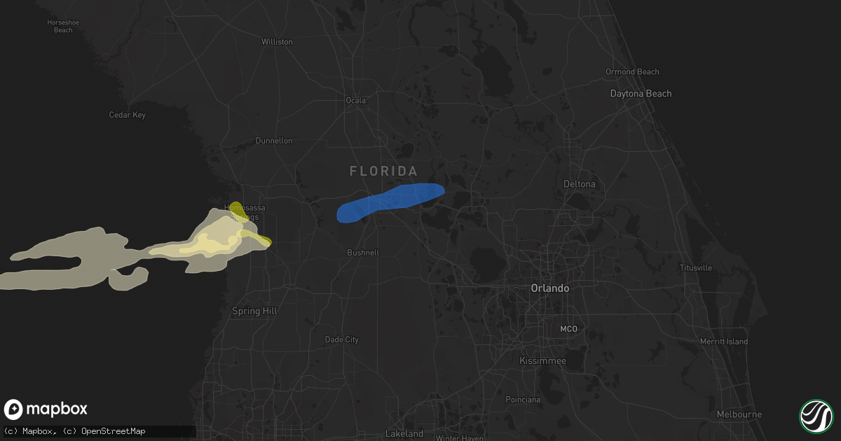 Hail map in Leesburg, FL on March 29, 2014