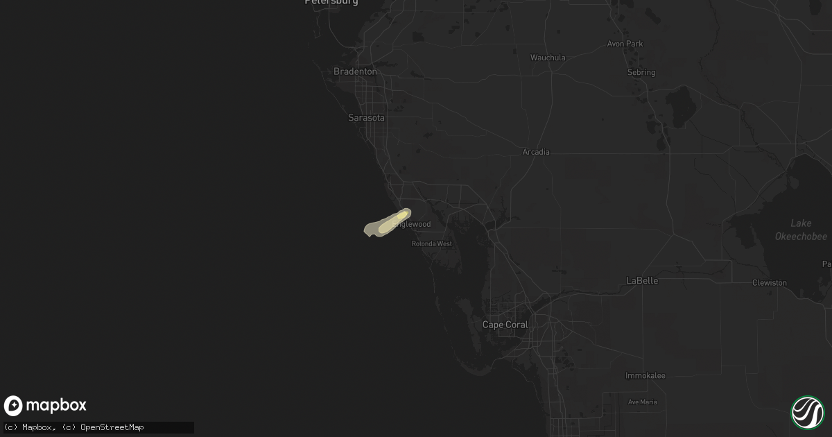 Hail map in Englewood, FL on March 29, 2016
