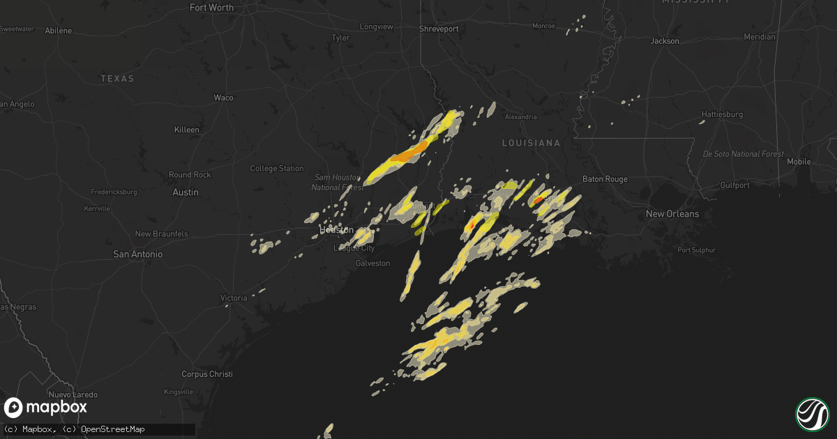 Hail map on March 29, 2017