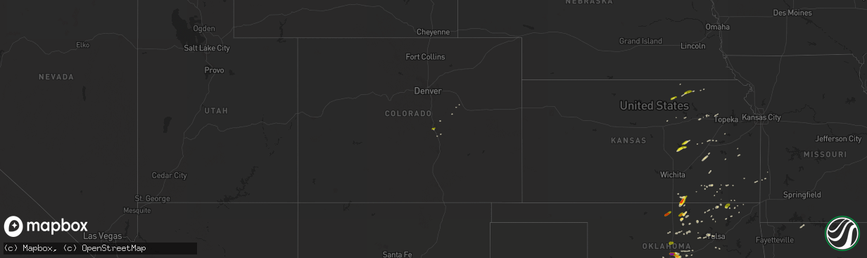 Hail map on March 29, 2019