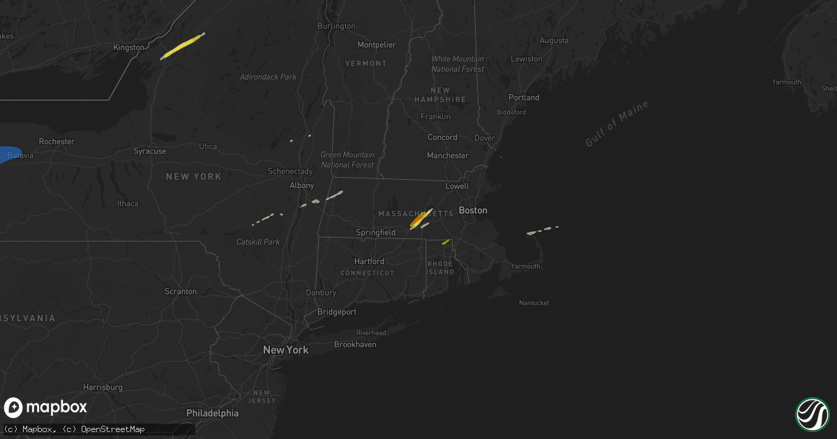 Hail map on March 29, 2020