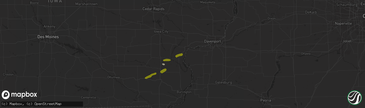 Hail map in Fruitland, IA on March 29, 2024