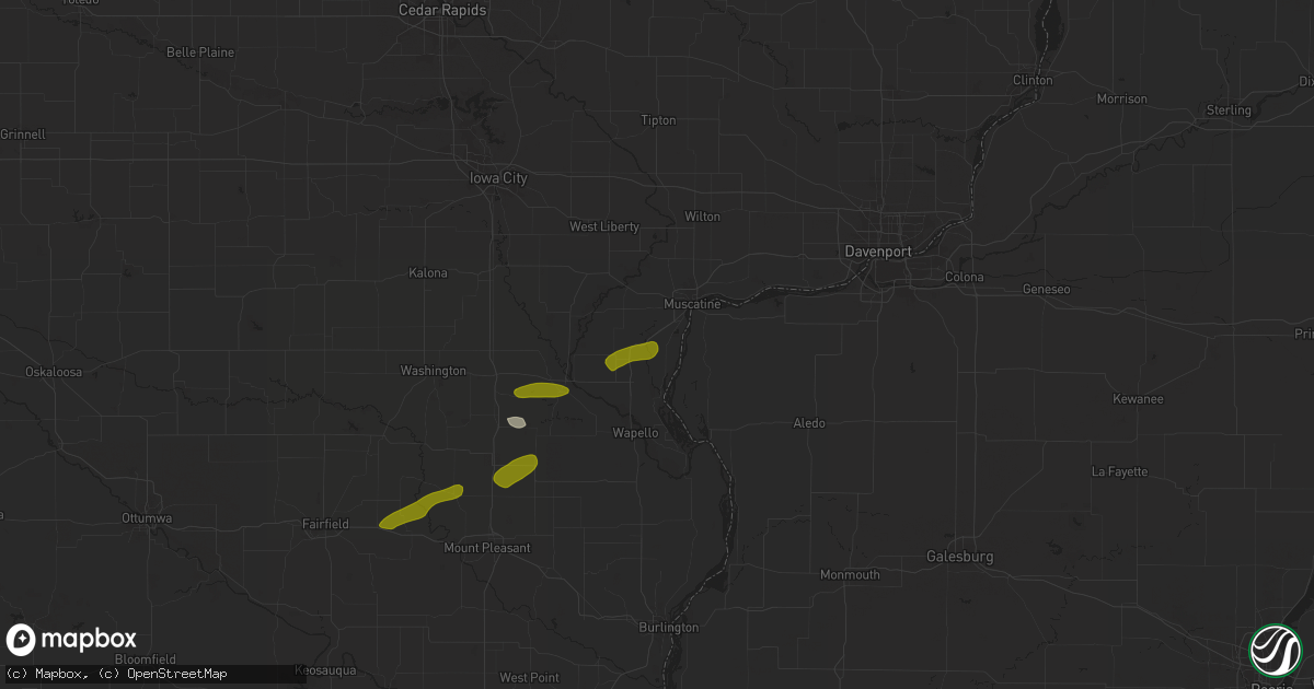 Hail map in Fruitland, IA on March 29, 2024