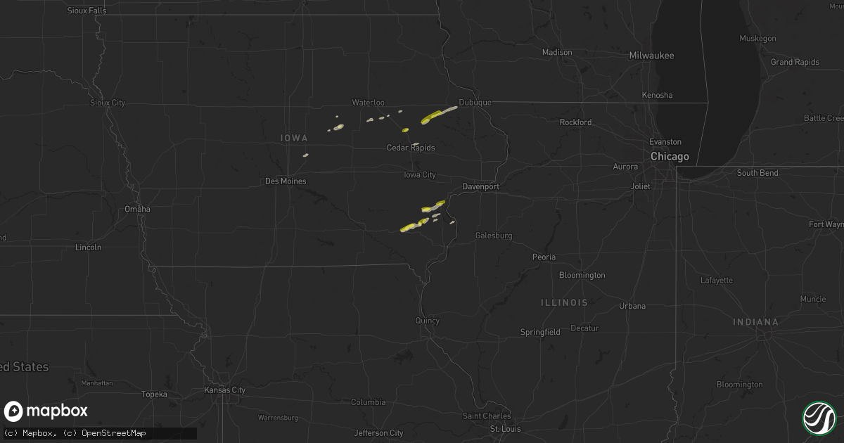 Hail map on March 29, 2024