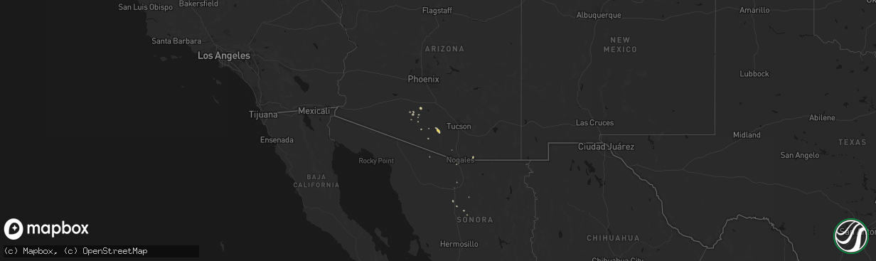 Hail map on March 29, 2026