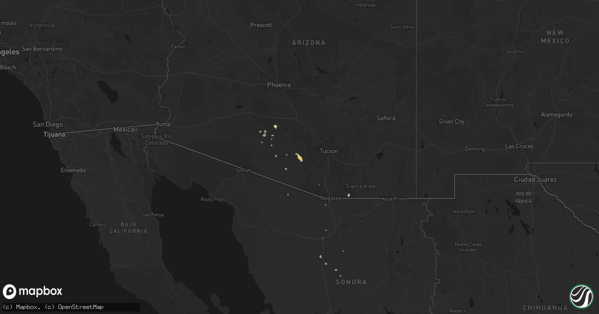 Hail map on March 29, 2026