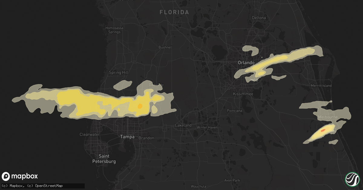 Hail map in Holiday, FL on March 30, 2011