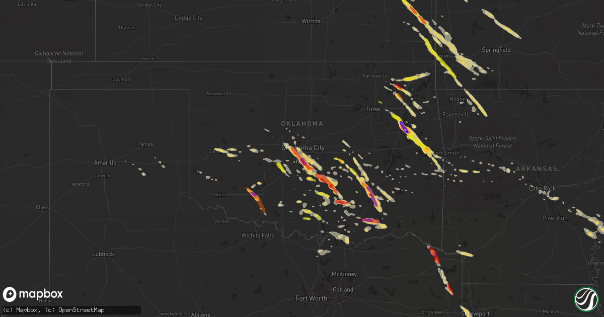 Hail map on March 30, 2013