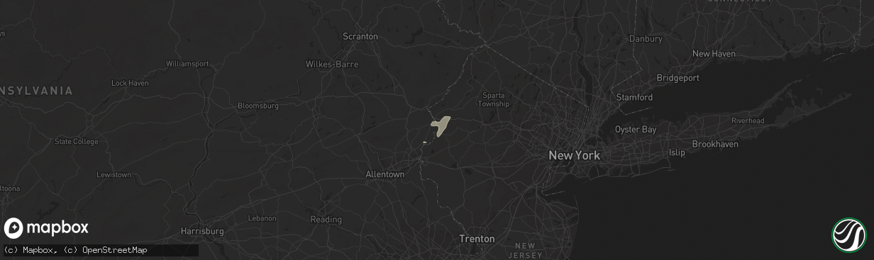 Hail map in Blairstown, NJ on March 30, 2014