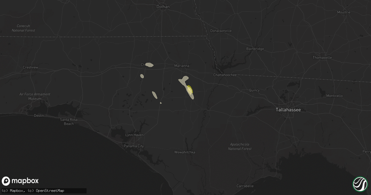 Hail map in Altha, FL on March 30, 2015