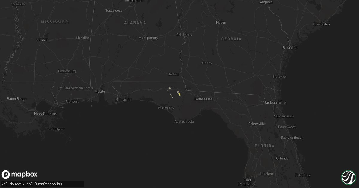 Hail map on March 30, 2015