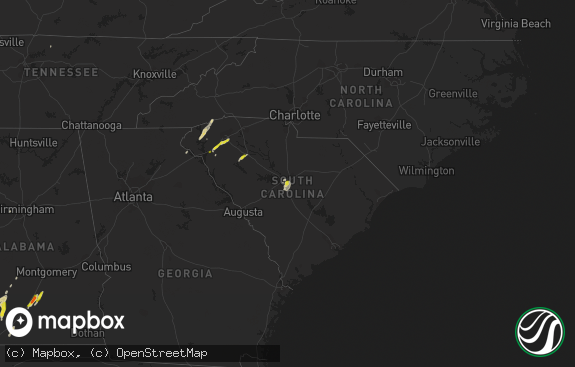 Hail map preview on 03-30-2017