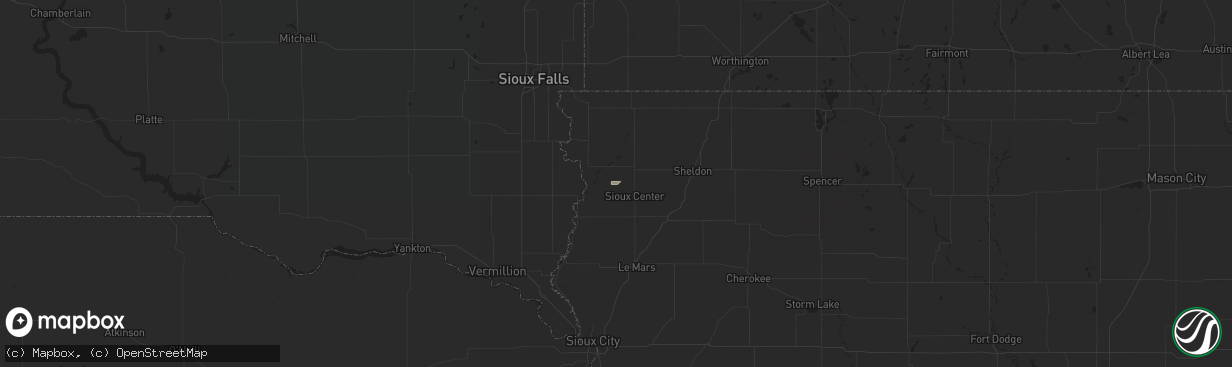 Hail map in Rock Valley, IA on March 30, 2018