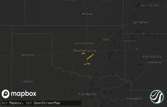 Hail map preview on 03-30-2019