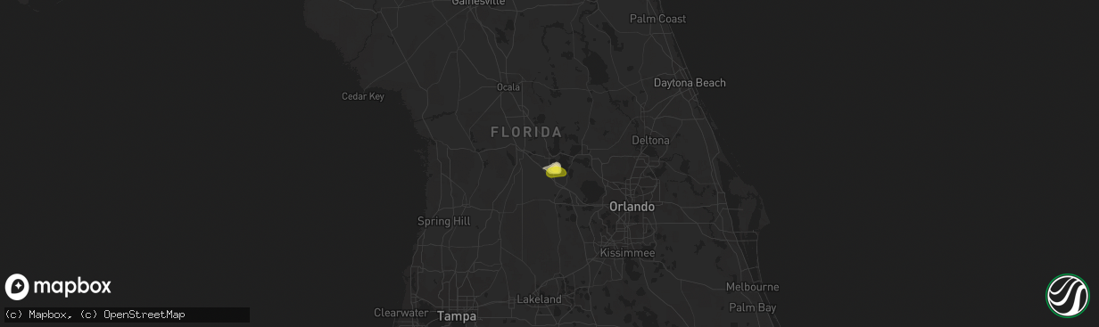 Hail map in Leesburg, FL on March 30, 2021