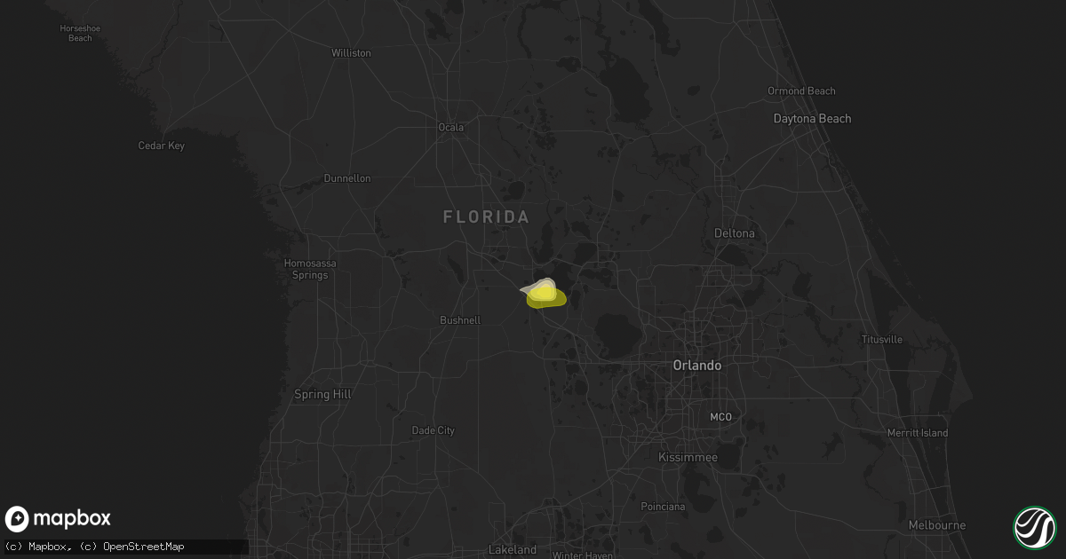 Hail map in Leesburg, FL on March 30, 2021