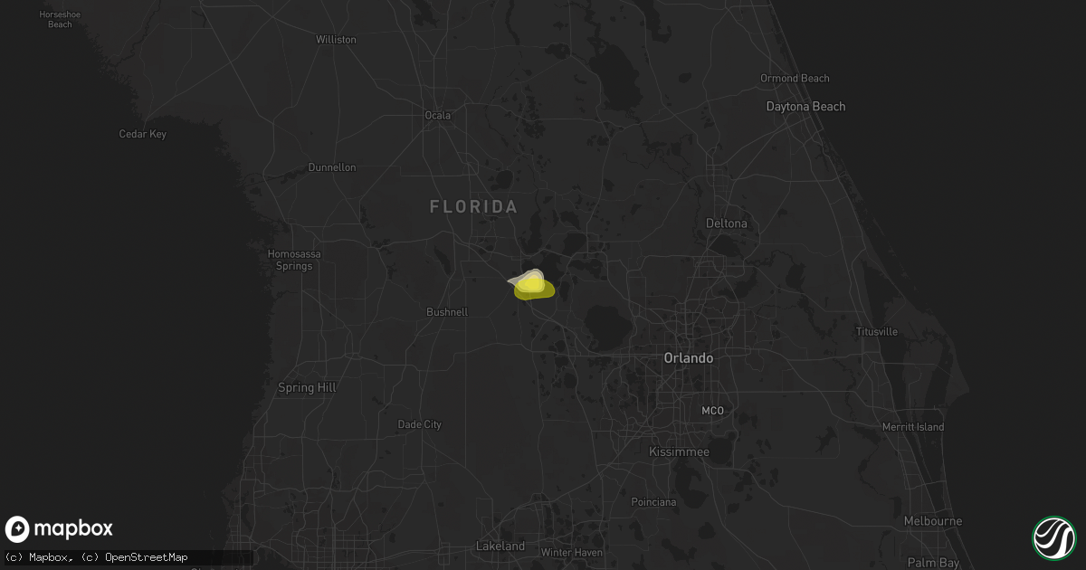 Hail map in Yalaha, FL on March 30, 2021