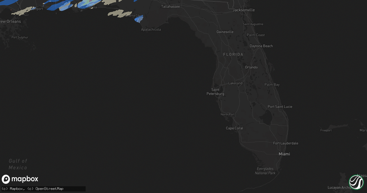 Hail map in Florida on March 30, 2022