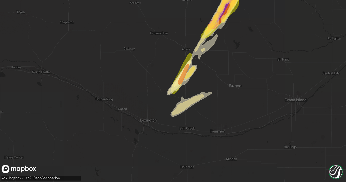 Hail map in Sumner, NE on March 30, 2023