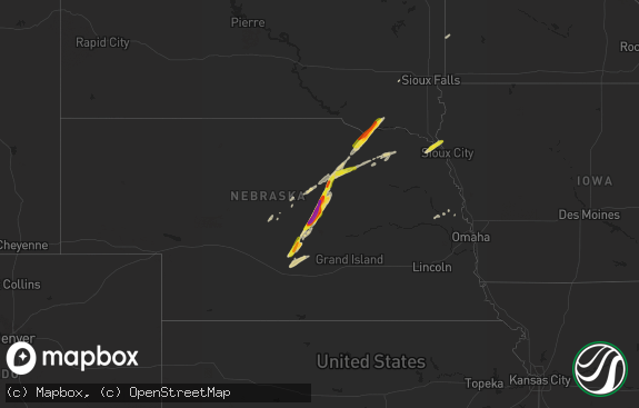 Hail map preview on 03-30-2023