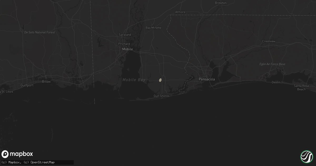 Hail map in Foley, AL on March 30, 2025