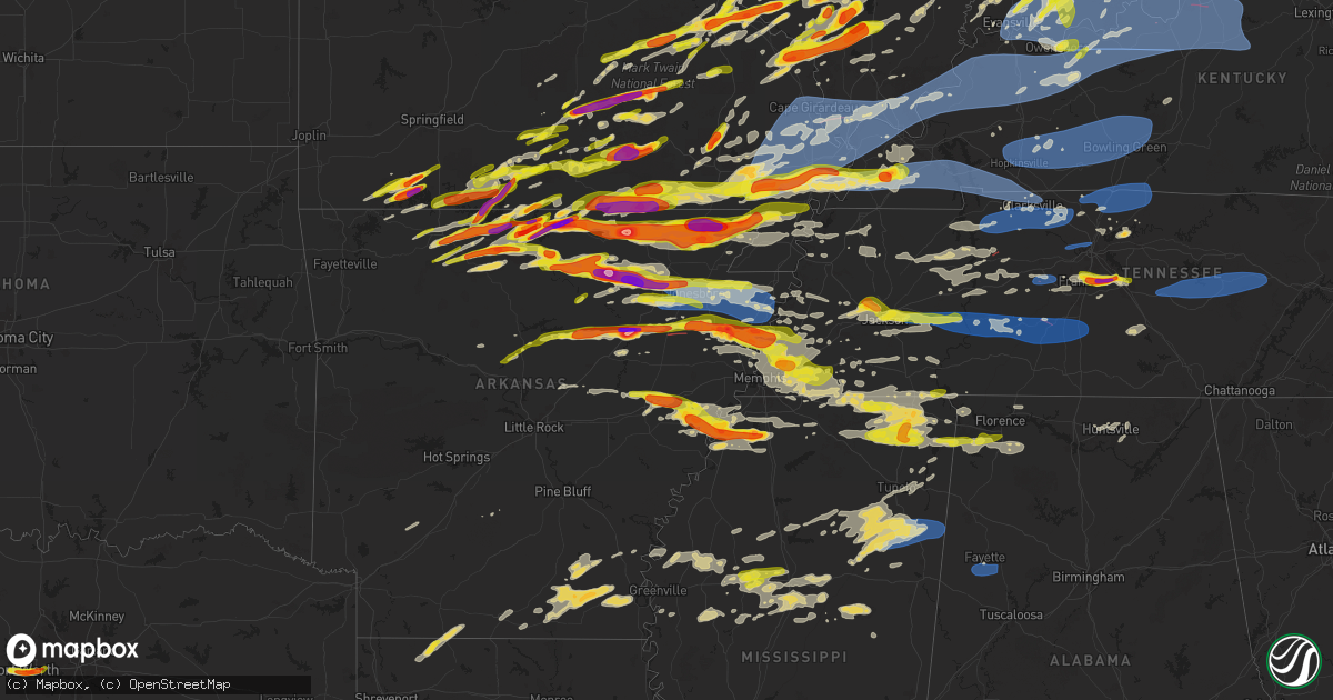 Hail map on March 30, 2025