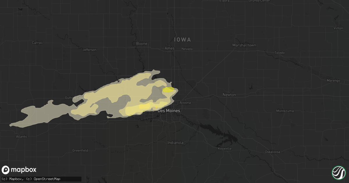 Hail map in Ankeny, IA on March 30, 2026