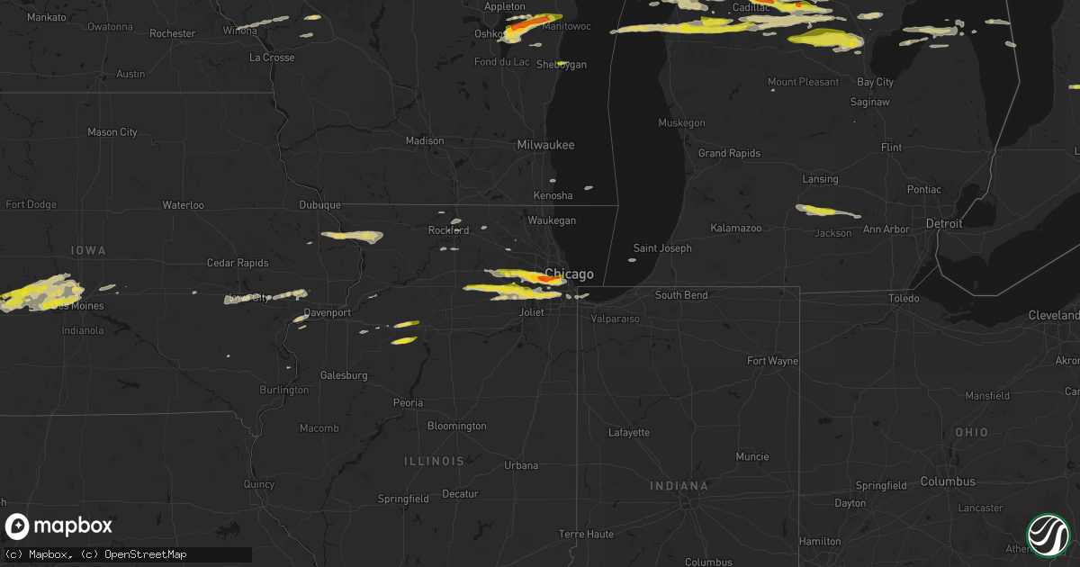 Hail map on March 30, 2026