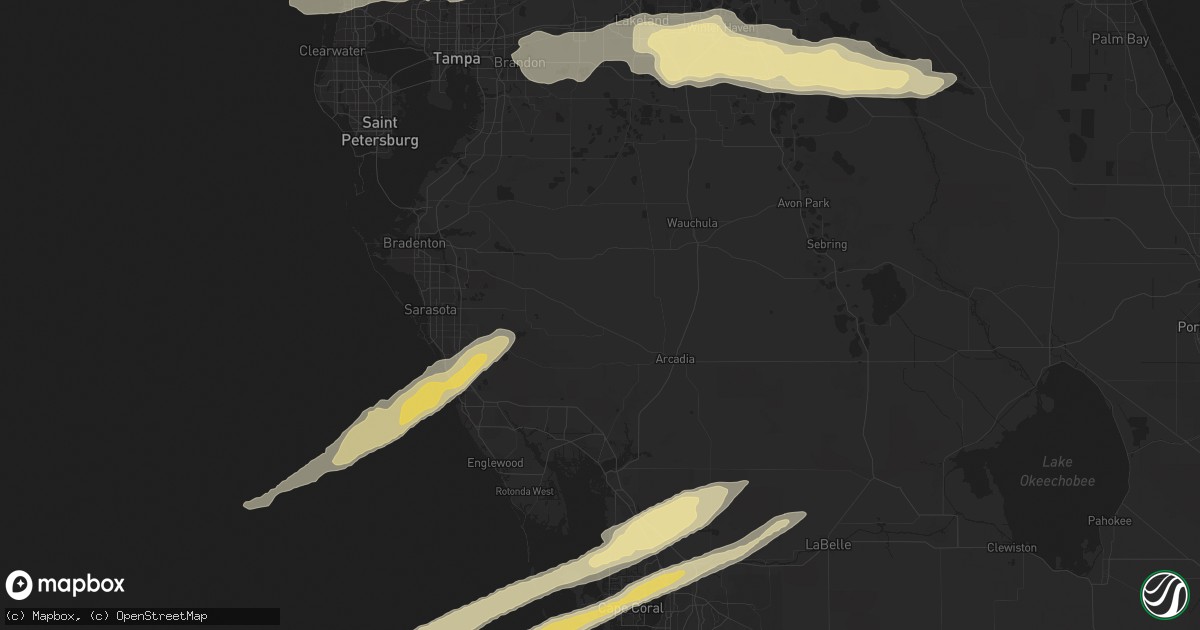 Hail map in Cape Coral, FL on March 31, 2011