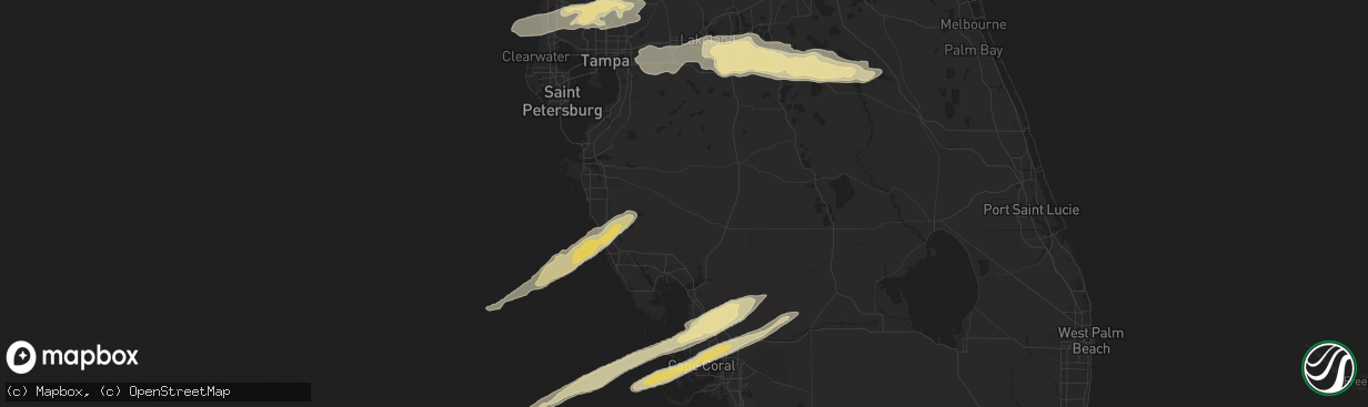 Hail map in Fort Myers, FL on March 31, 2011