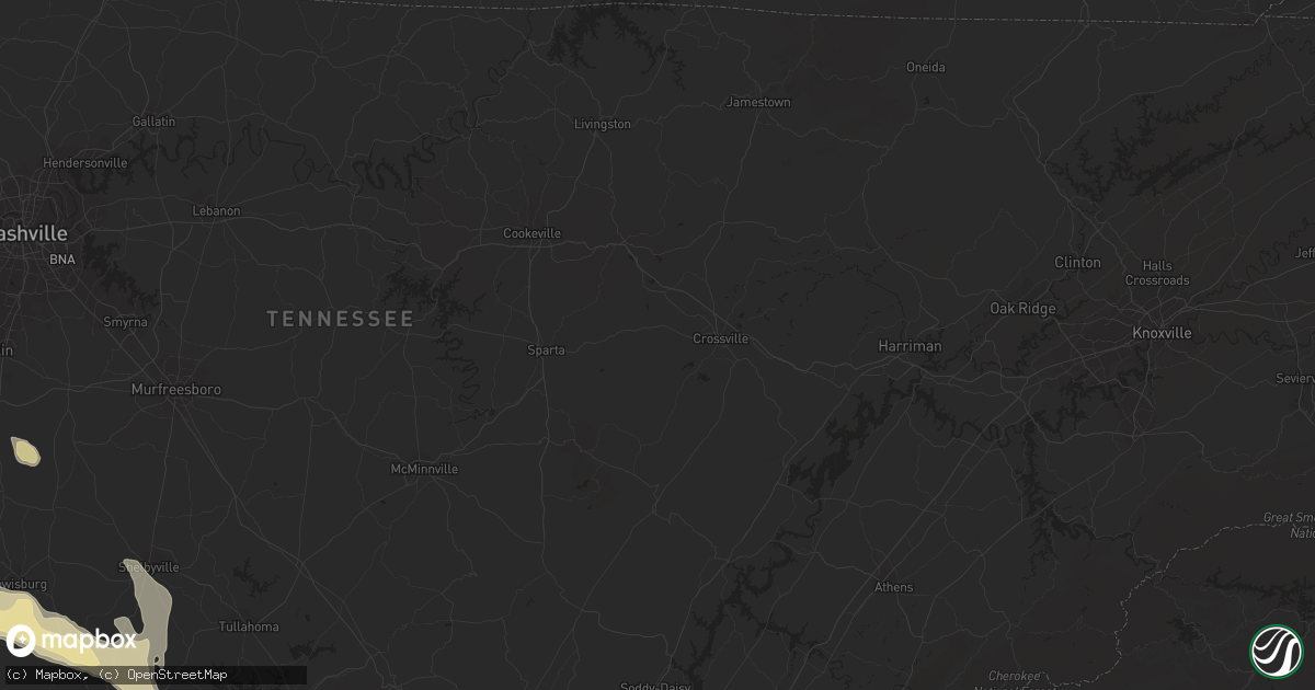 Hail map in Pulaski, TN on March 31, 2012