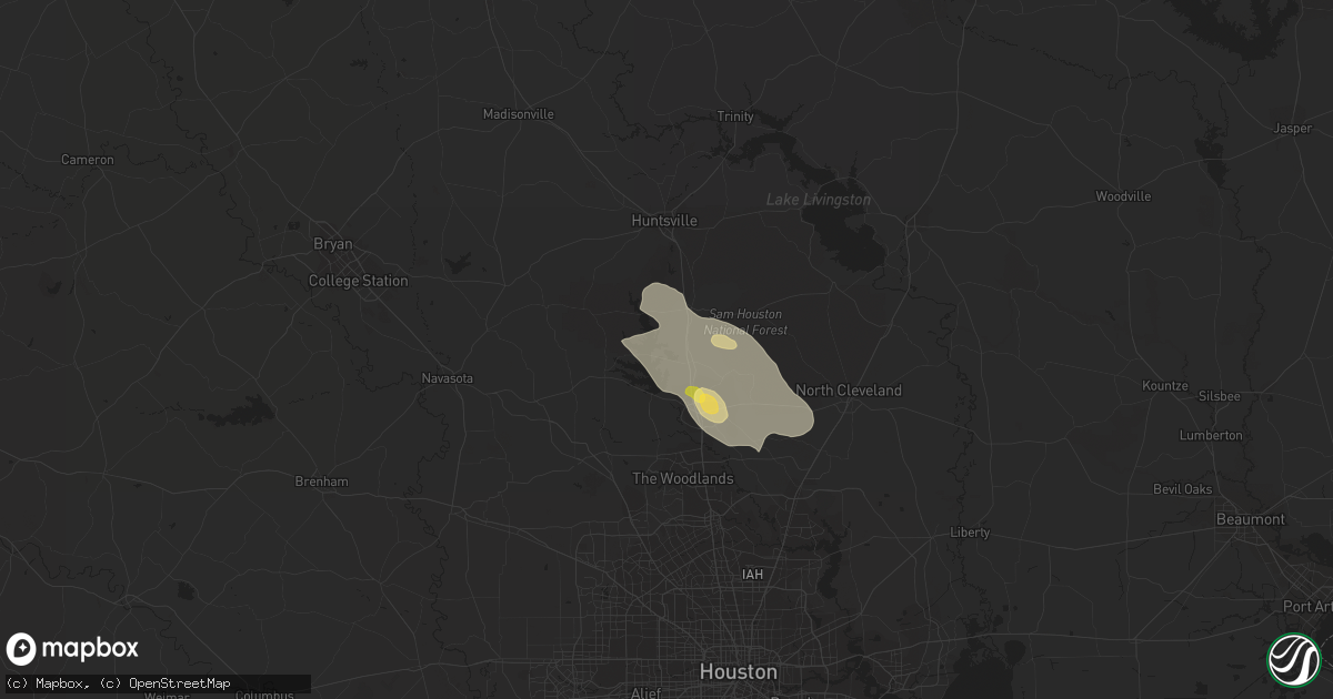 Hail map in Willis, TX on March 31, 2013