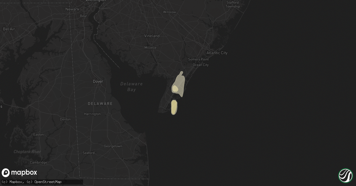 Hail map in Brick, NJ on March 31, 2014