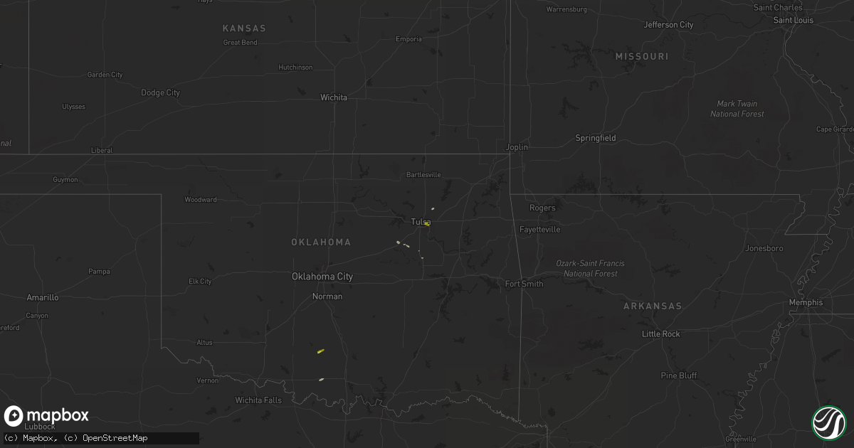 Hail map on March 31, 2014