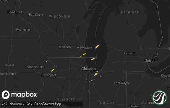 Hail map preview on 03-31-2016