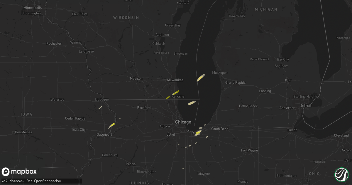 Hail map on March 31, 2016