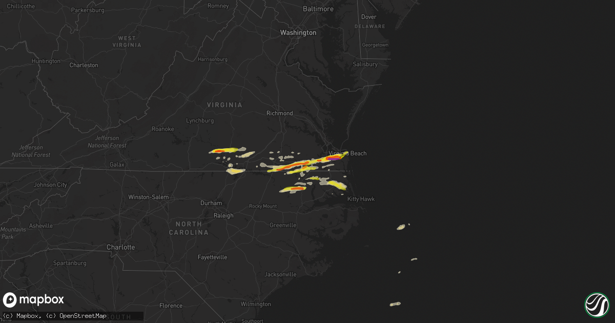 Hail map on March 31, 2017
